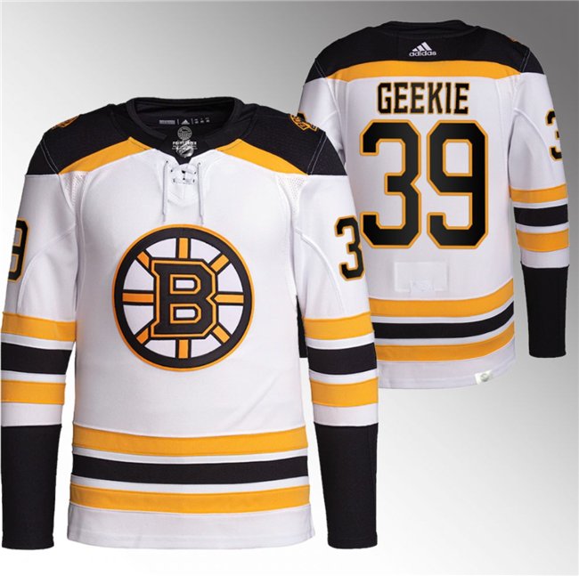 Boston Bruins #39 Morgan Geekie White Stitched Hockey Jersey