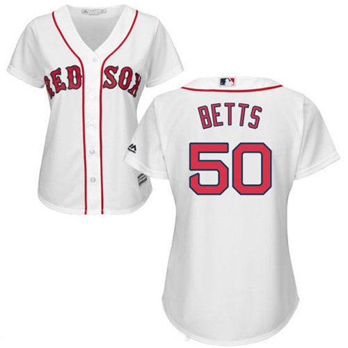 Women's Boston Red Sox Mookie Betts Replica Home Jersey - White