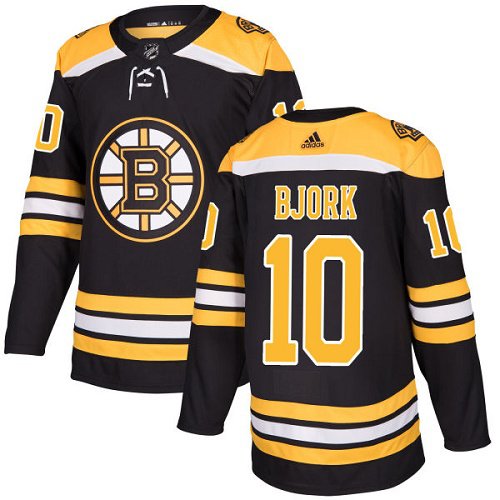 Boston Bruins #10 Anders Bjork Black Home Jersey